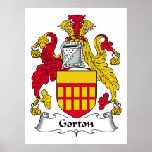 Gorton Family Crest Poster