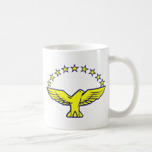 Goshawk and Stars Coffee Mug