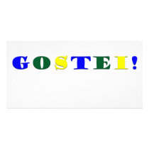 Gostei !!! personalized photo card