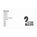 Got a Dumb Ass Saying? business cards