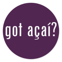 got acai? round sticker