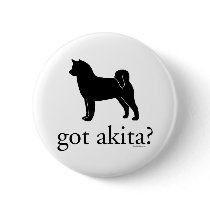 got akitas? pinback button