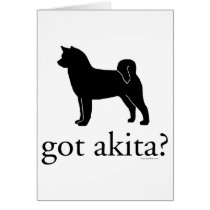 got akitas? greeting card