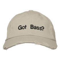 Got Bass? distressed hat Embroidered Baseball Cap