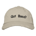Got Bass? distressed hat embroidered hats