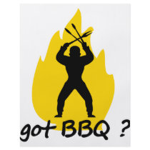 got BBQ? with flame icon Personalized Flyer
