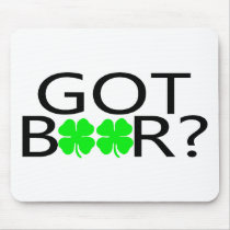 Got Beer Clovers Mousepad