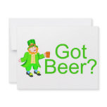 Got Beer Leprechaun invitations