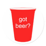 got beer? round stickers