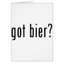 got bier? greeting card