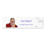 Got Bliss? bumper stickers