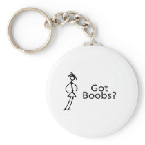 Got Boobs (Stick Girl) Keychains
