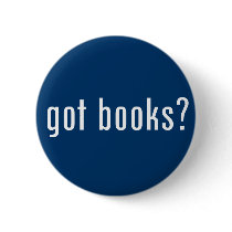 got books? pinback button