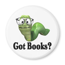 Got Books T-shirts and Gifts. Refrigerator Magnets