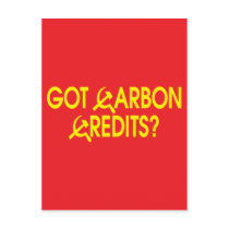 Got Carbon Credits? Post Card