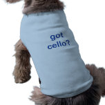 got cello?pet shirt pet clothing