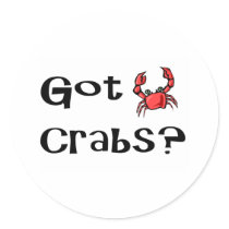 Got Crabs? Round Stickers