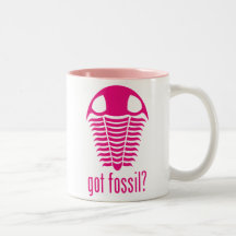 GOT FOSSIL? Pink Trilobite Coffee Mugs