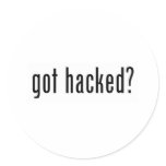 got hacked? stickers