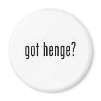 got henge? refrigerator magnet