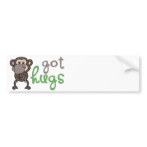 Got hugs etiqueta de parachoque