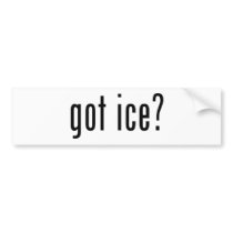 got ice? bumper sticker