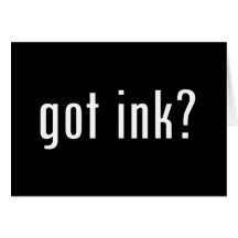 got ink? greeting card