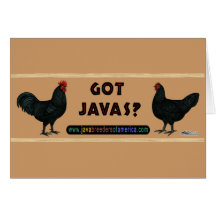 Got Javas? Cards