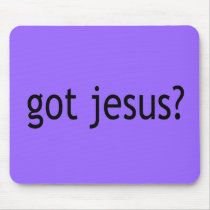 Got Jesus? T-shirts in Light or Dark Mouse Mats