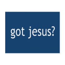 Got Jesus? T-shirts in Light or Dark Post Cards