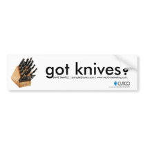 Got Knives Cutco Bumper Sticker