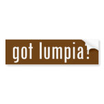 got lumpia? bumper stickers