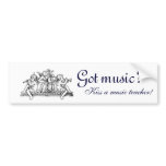 Got Music?  Bumper Sticker bumper stickers