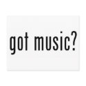 got music? postcards