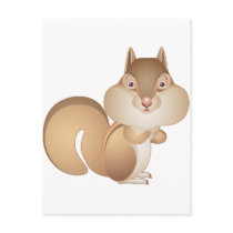 Got Nuts Chipmunk Postcard