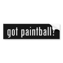 got paintball? bumper stickers