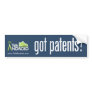 Got Patents? Bumper Sticker