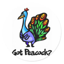 Got Peacock Stickers
