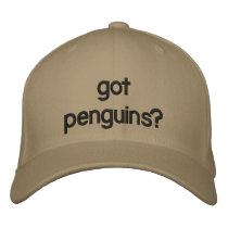 got penguins? embroidered baseball cap
