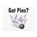 Got Pins? (Bowling) postcards