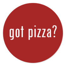 got pizza? sticker