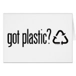 got plastic? Recycling Sign cards
