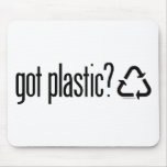 got plastic? Recycling Sign mousepads