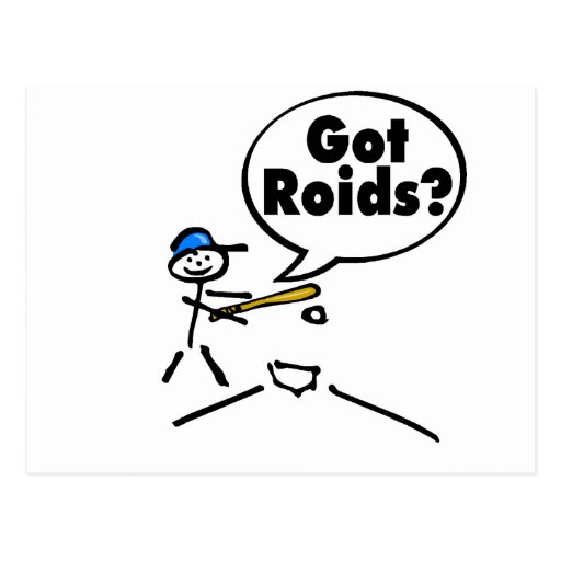 Got Roids Stick figure Post Cards