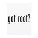 got root? postcards