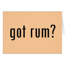got rum? cards