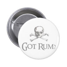 Got Rum Skull and Crossbones Pins