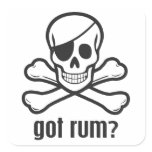 Got Rum? stickers