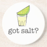 Got Salt? Tequila Shot with Lime Coasters