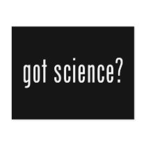 got science? post card